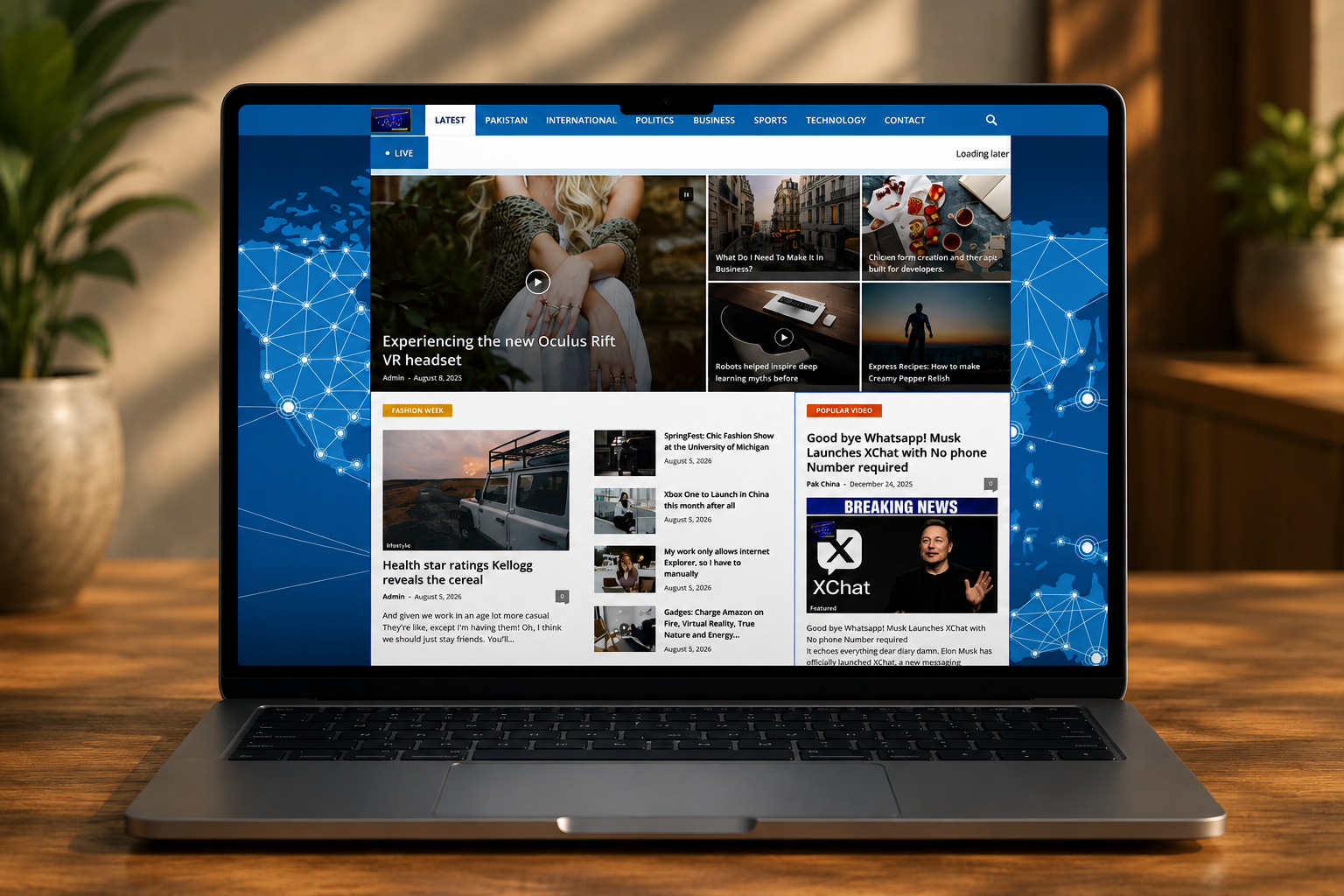Daily Easy News Website