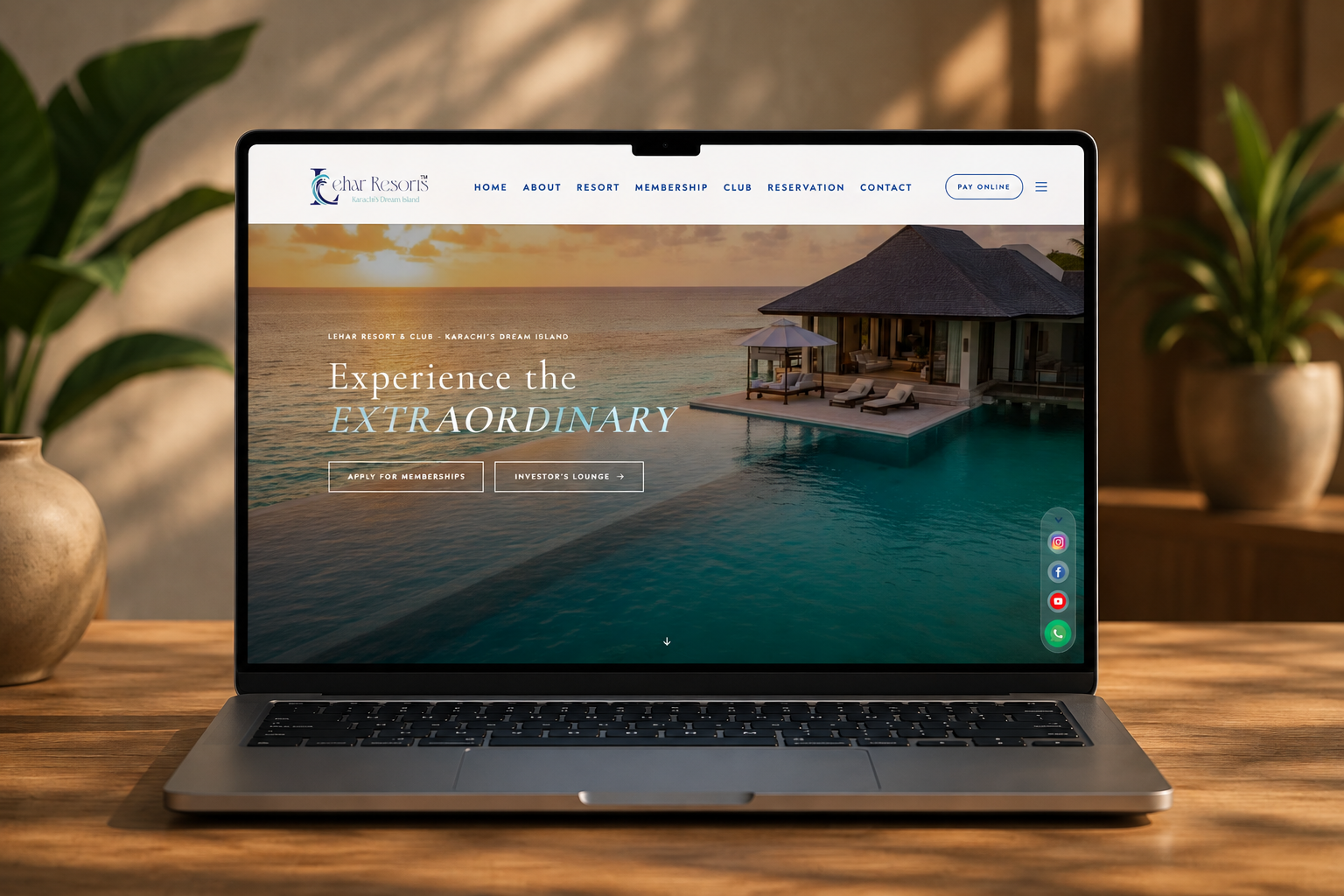 Lehar Resort Website